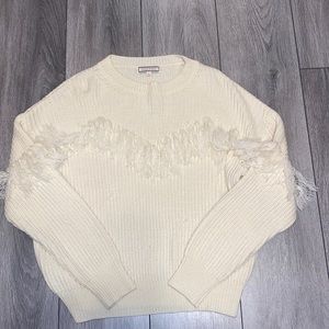 Lane 201 fringe sweater